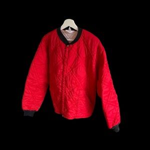 Vintage 60's JC‎ Penney's Towncraft Liner Thermal Jacket Red Sz M/L